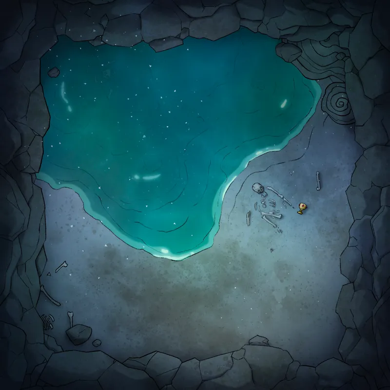 Modular Caves map, Underwater Springs Big Pond 03 variant thumbnail