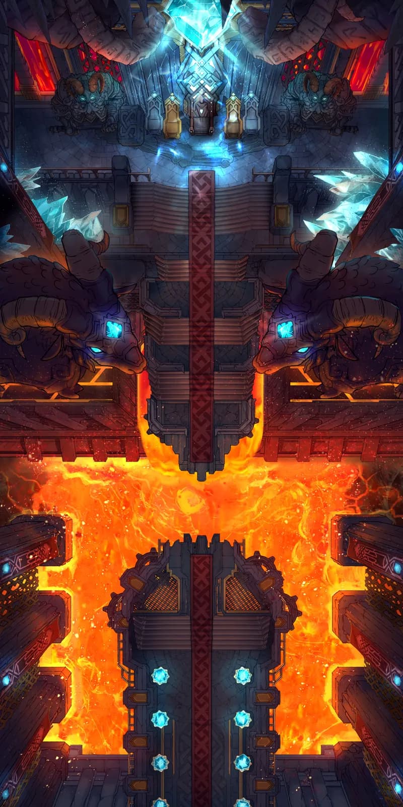 Dwarven Throne Hall map, No Bridge variant thumbnail