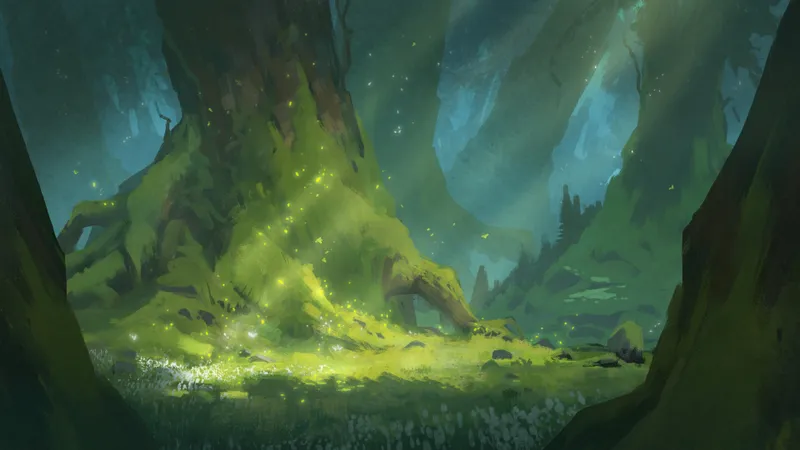 Overgrown Magic Forest map, No Pond Day Natural variant