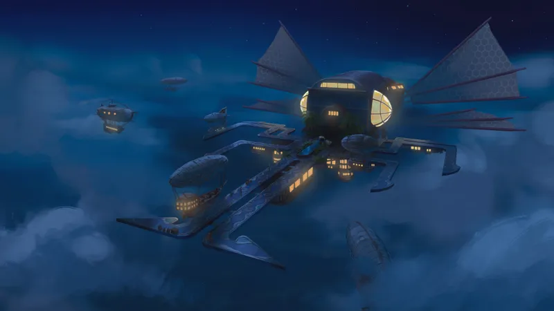 Airship Port map, No FG Night variant