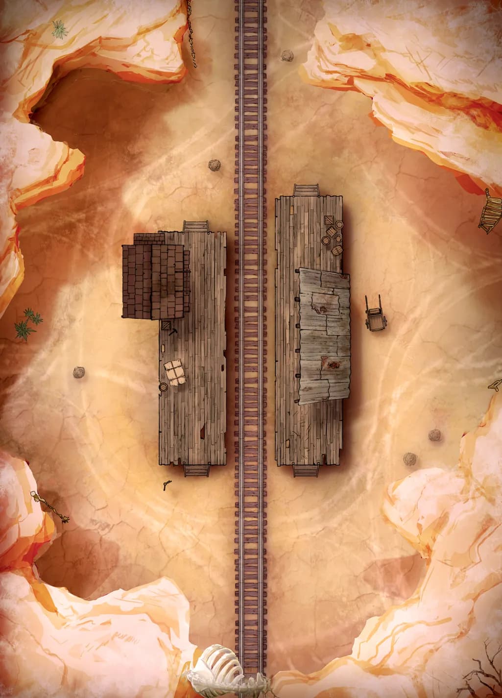 Desert Canyon map, Train Station Day variant thumbnail
