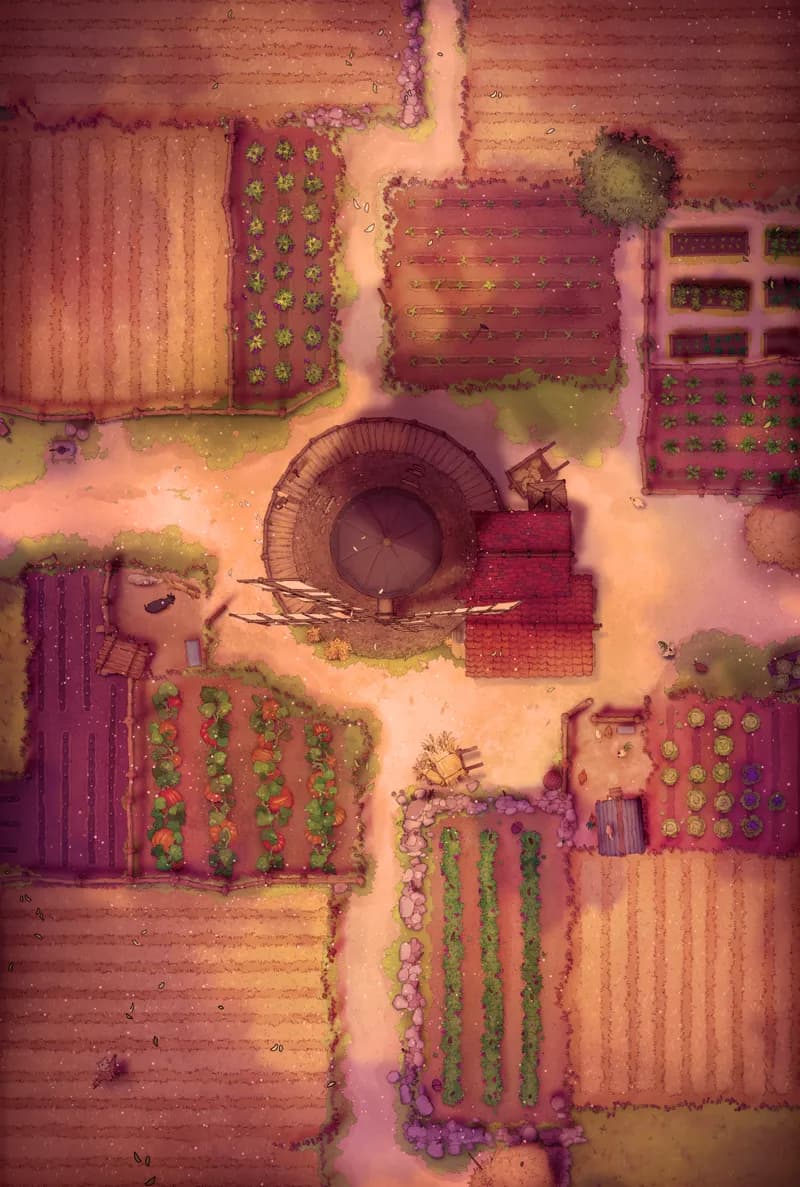 Windmill Farm map, Sunset Day variant thumbnail