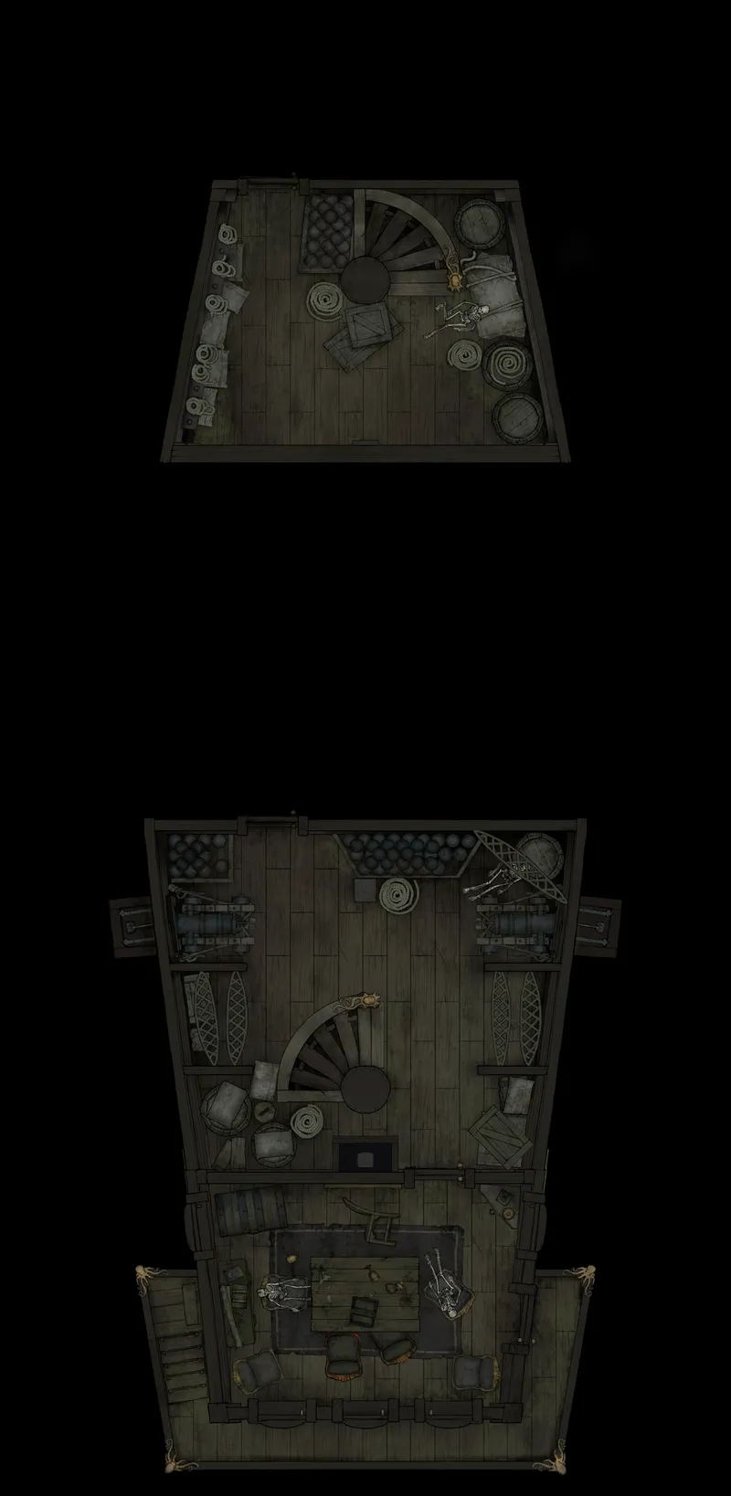 Haunted Ghost Ship Interior map, Dry Upper Deck variant thumbnail