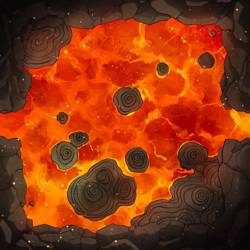 Modular Caves map, Lava Mines Stalagmite variant thumbnail