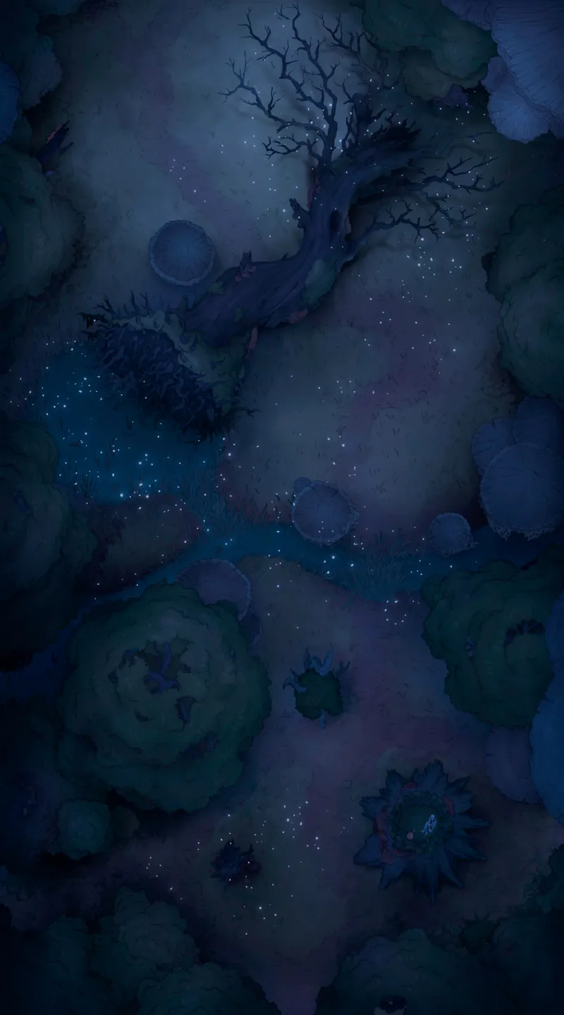 Depths of the Festerwood map, Meadows Night variant thumbnail
