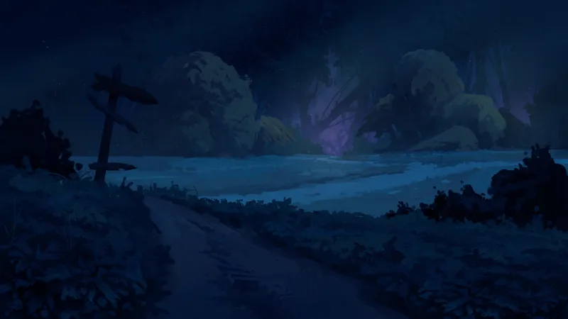 Dark Woods Edge map, Moonlight variant