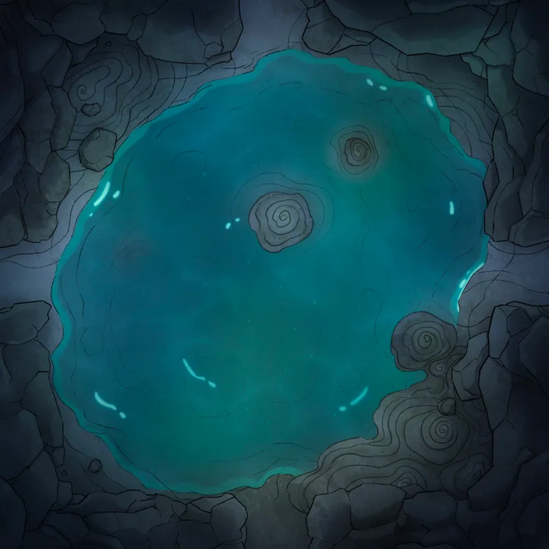Modular Caves map, Underwater Springs Cenote Cave 02 variant thumbnail