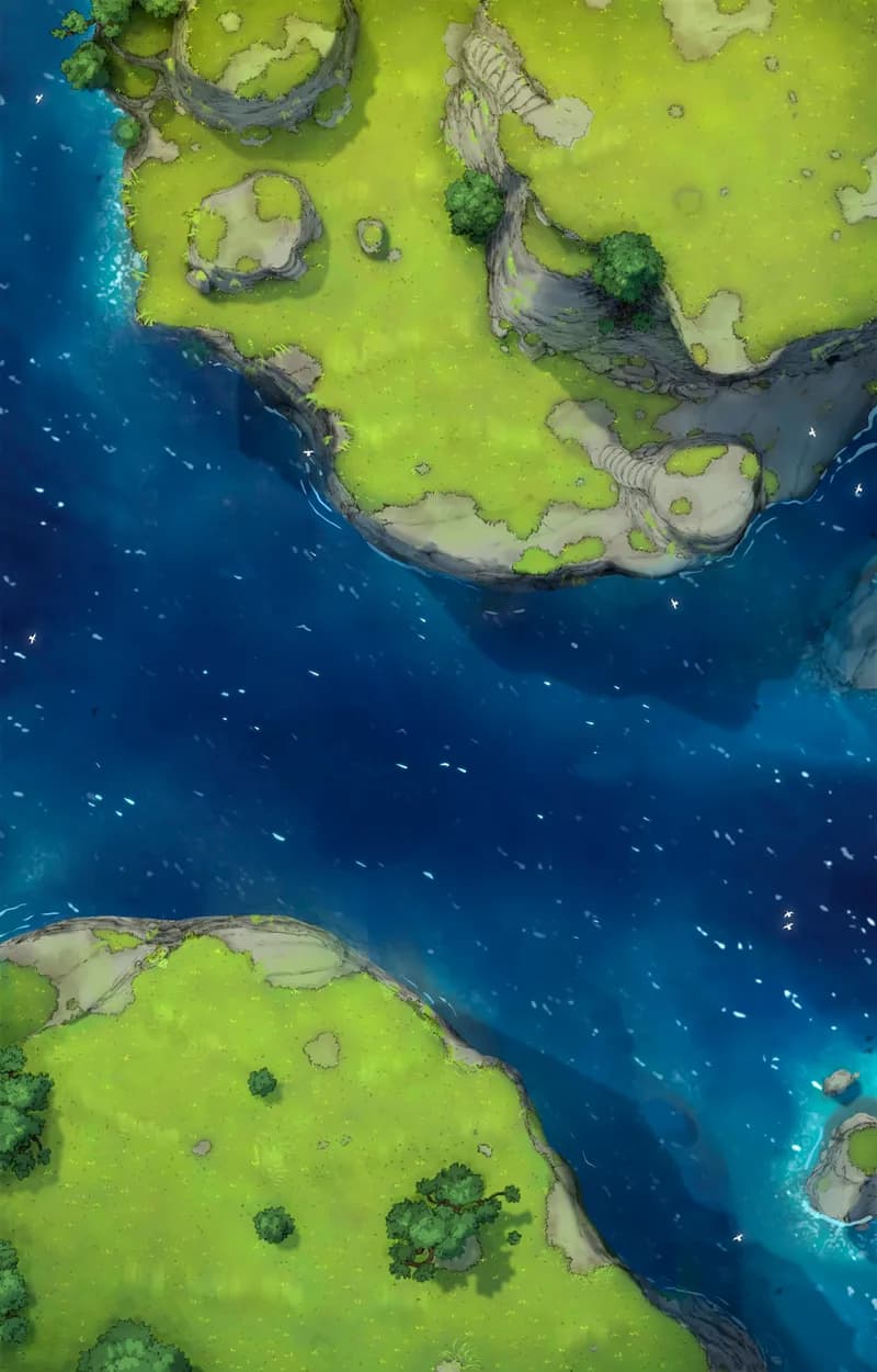 Ropebridge Chasm map, High Tide variant thumbnail