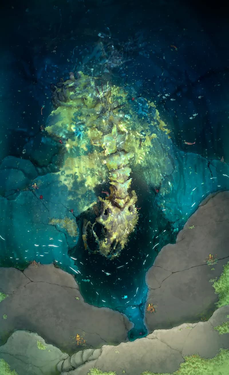 Abyssal Fall map, Zone 1 Shore variant thumbnail