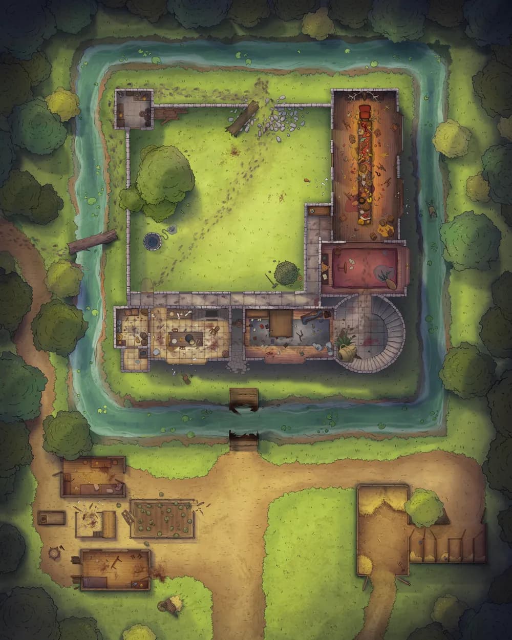 Ogre Queen Feast map, Broken Bridge Day variant thumbnail
