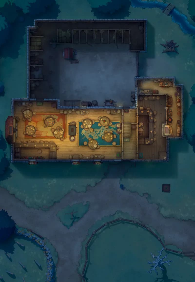 Ages of the Vale: Coaching House map, Indoors Peaceful Night variant thumbnail
