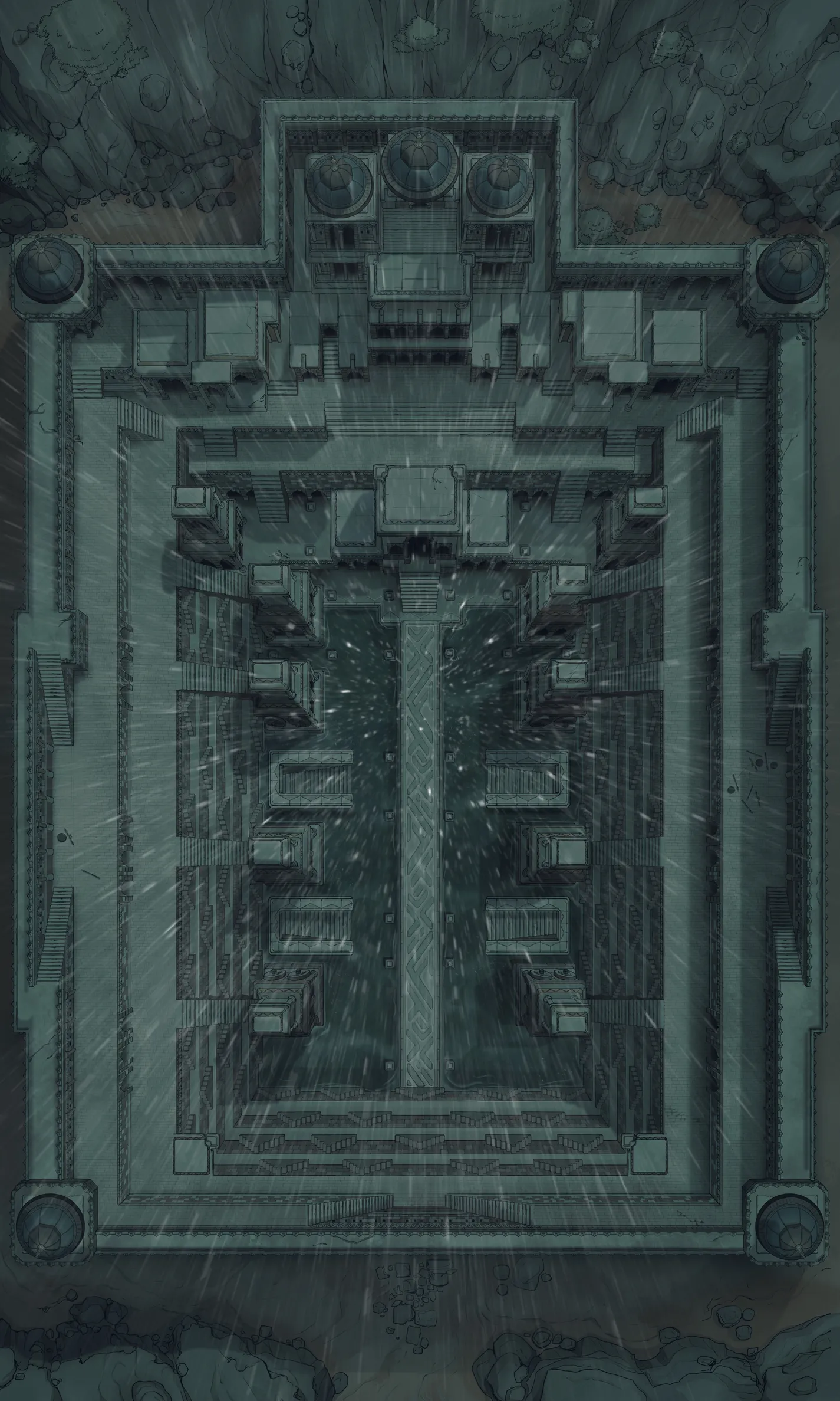 Ancient Stepwell map, Rain variant thumbnail