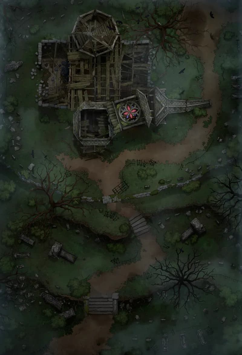 Forgotten Chapel Graveyard map, Day variant thumbnail