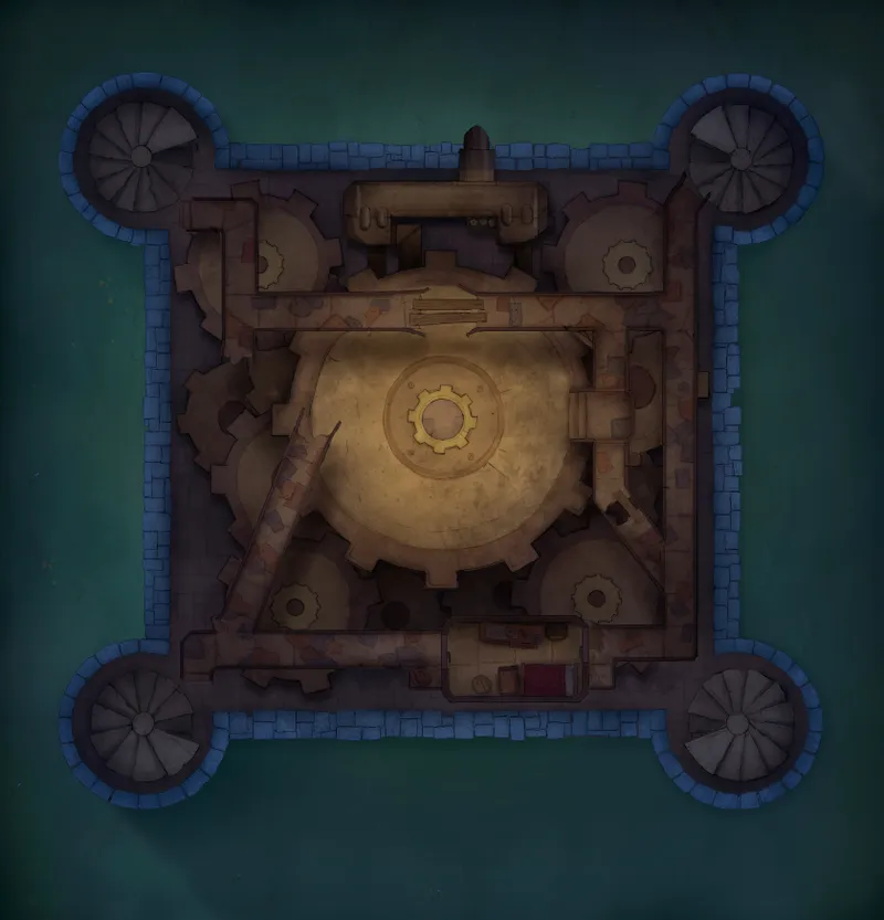 Grounded Castle map, Engine Room Night Original variant thumbnail