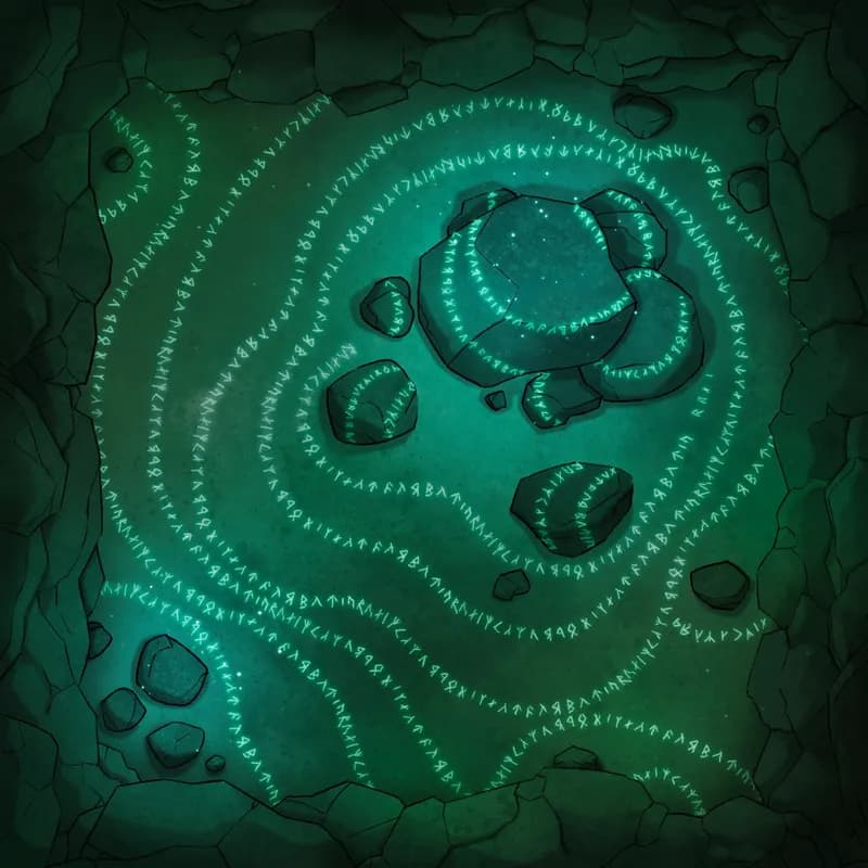 Modular Caves map, Ruins Runic Stones Blue variant thumbnail