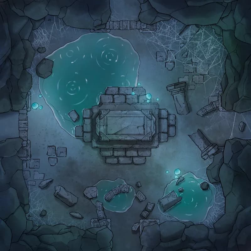Modular Caves map, Ruins Altar Pool variant thumbnail
