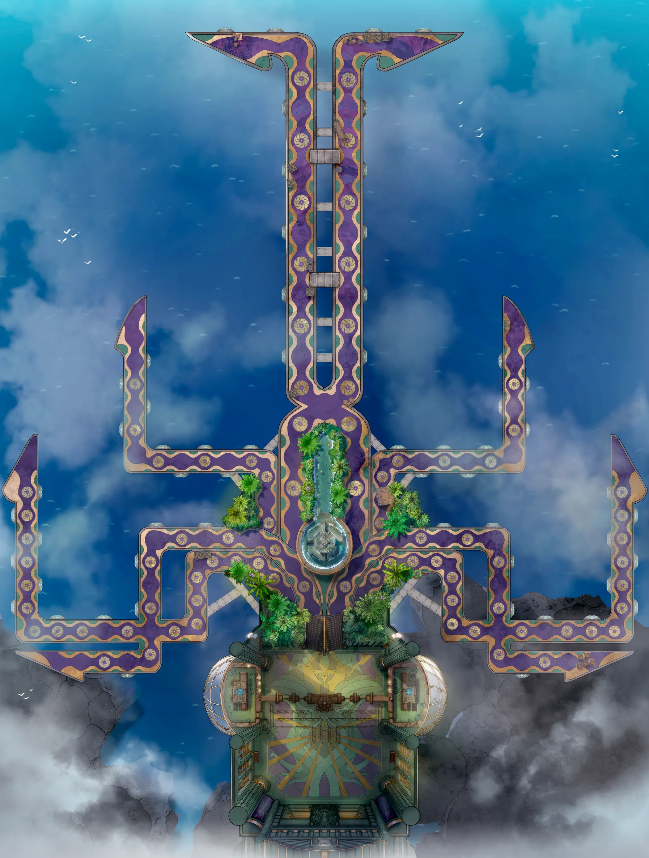 Airship Port map, Sea Port variant thumbnail