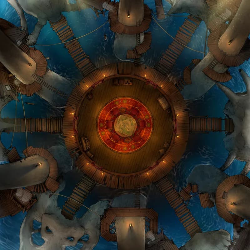 Pirate Lord's Lair Interior map, Gathering Table variant