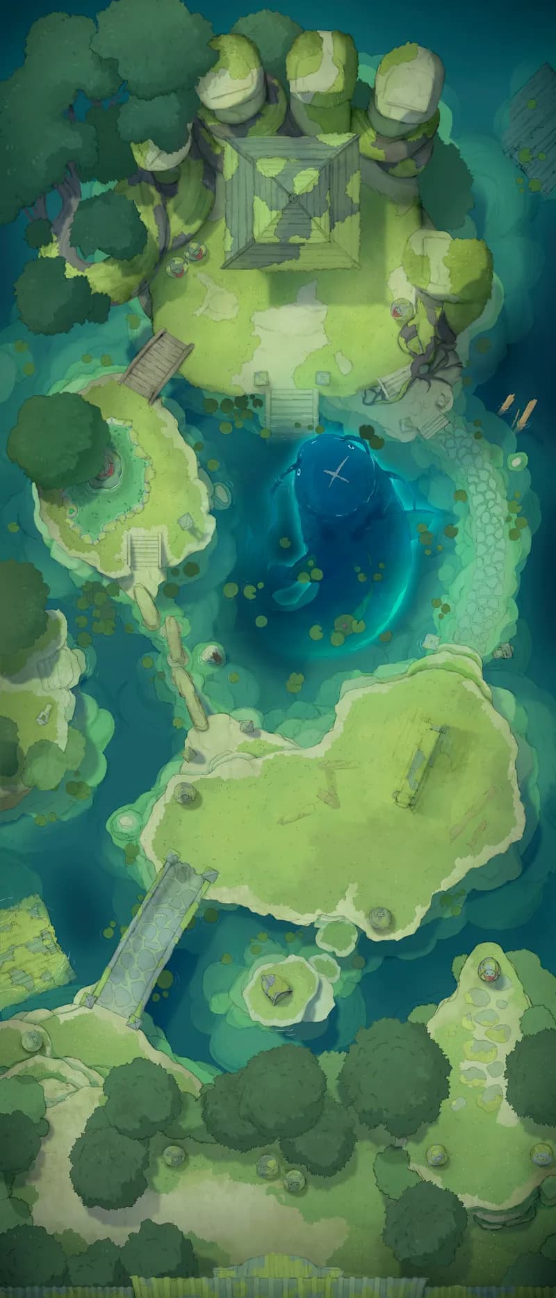 Zen Monastery map, Catfish Day variant thumbnail