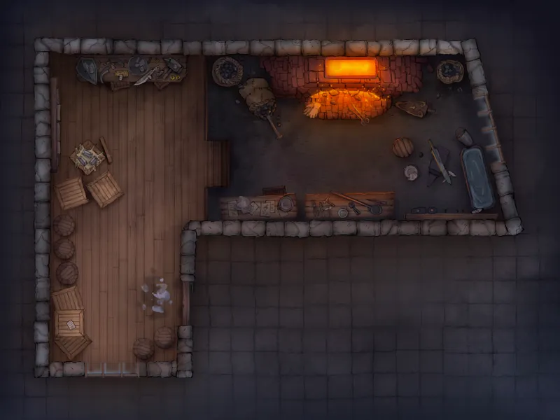 City Streets map, Blacksmith Ground Floor Night variant thumbnail