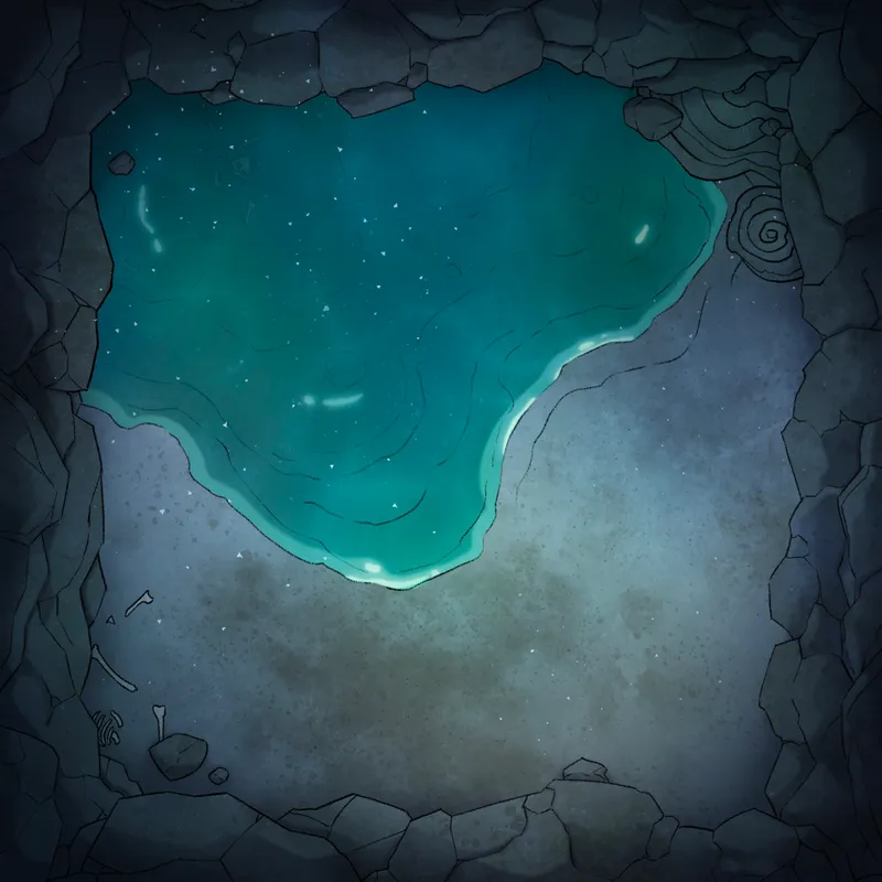 Modular Caves map, Underwater Springs Big Pond 04 variant thumbnail