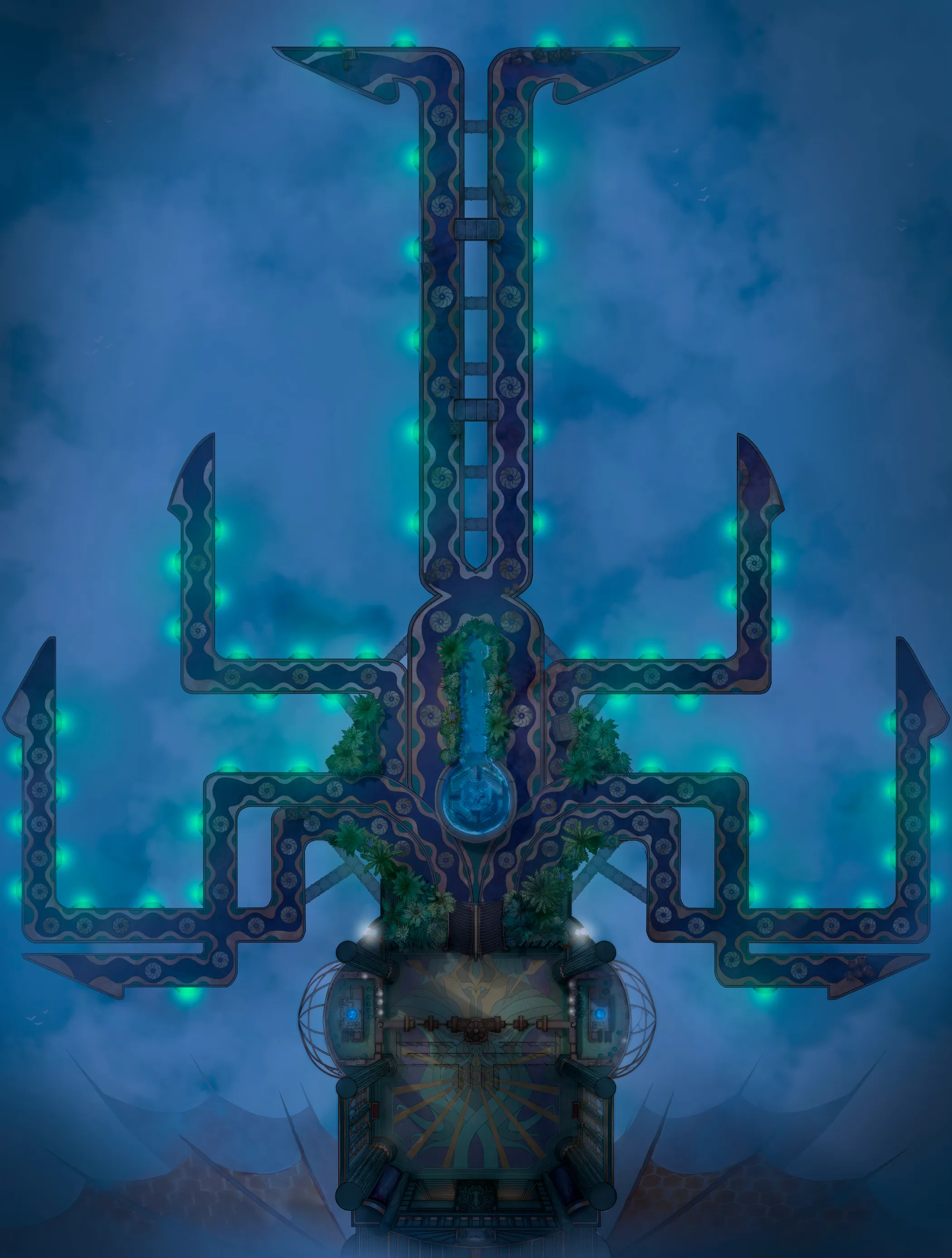 Airship Port map, Night Glow variant thumbnail