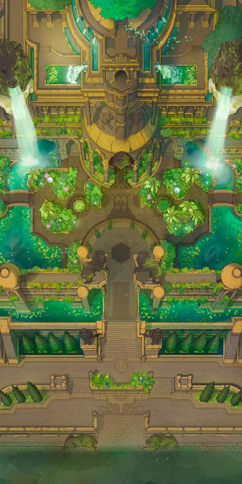 Hanging Gardens map, Jungle Palace variant