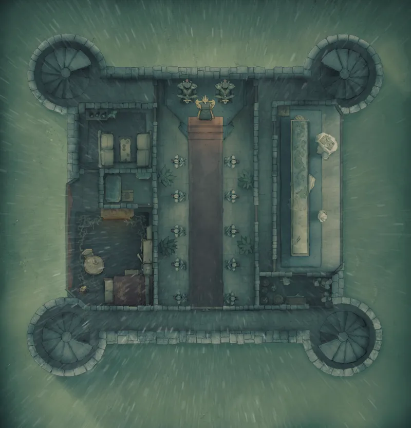 Grounded Castle map, Throne Day Rain variant thumbnail
