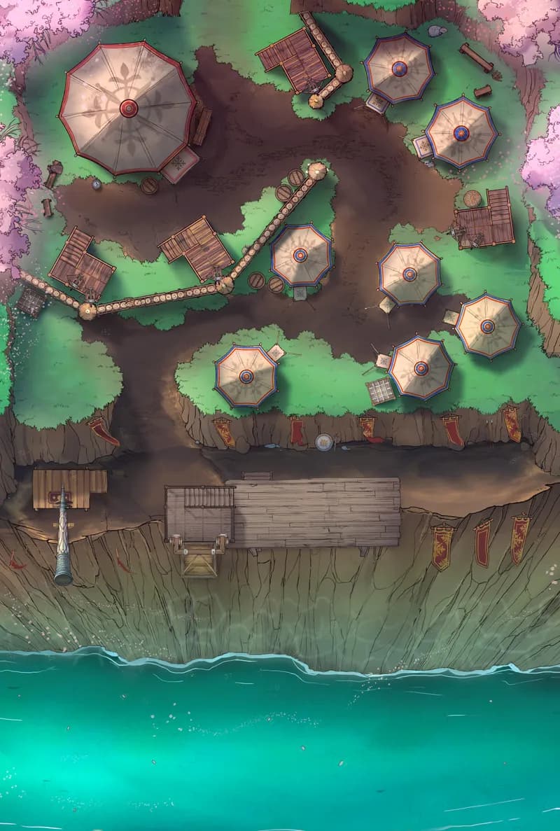 Clifftop Warcamp map, Spring variant thumbnail