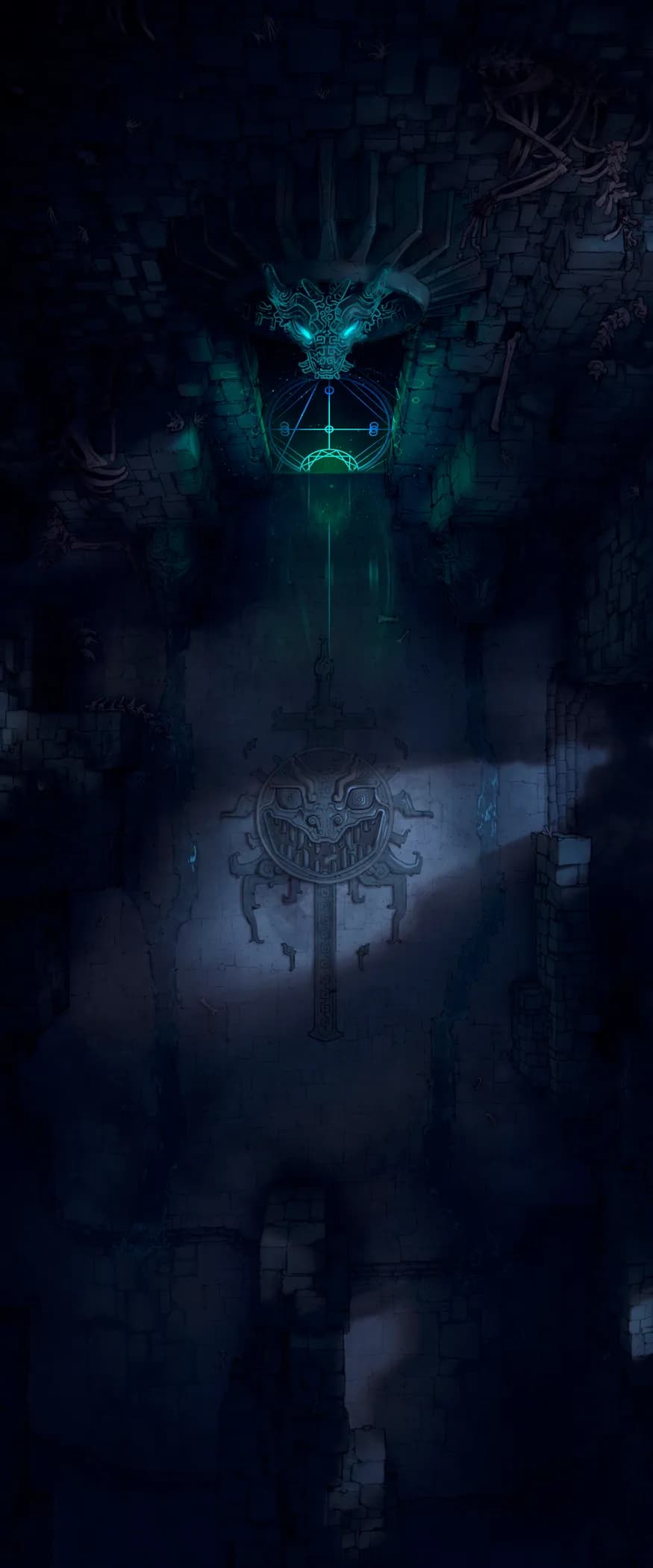 Dracolich Lair map, Sealed Entrance variant
