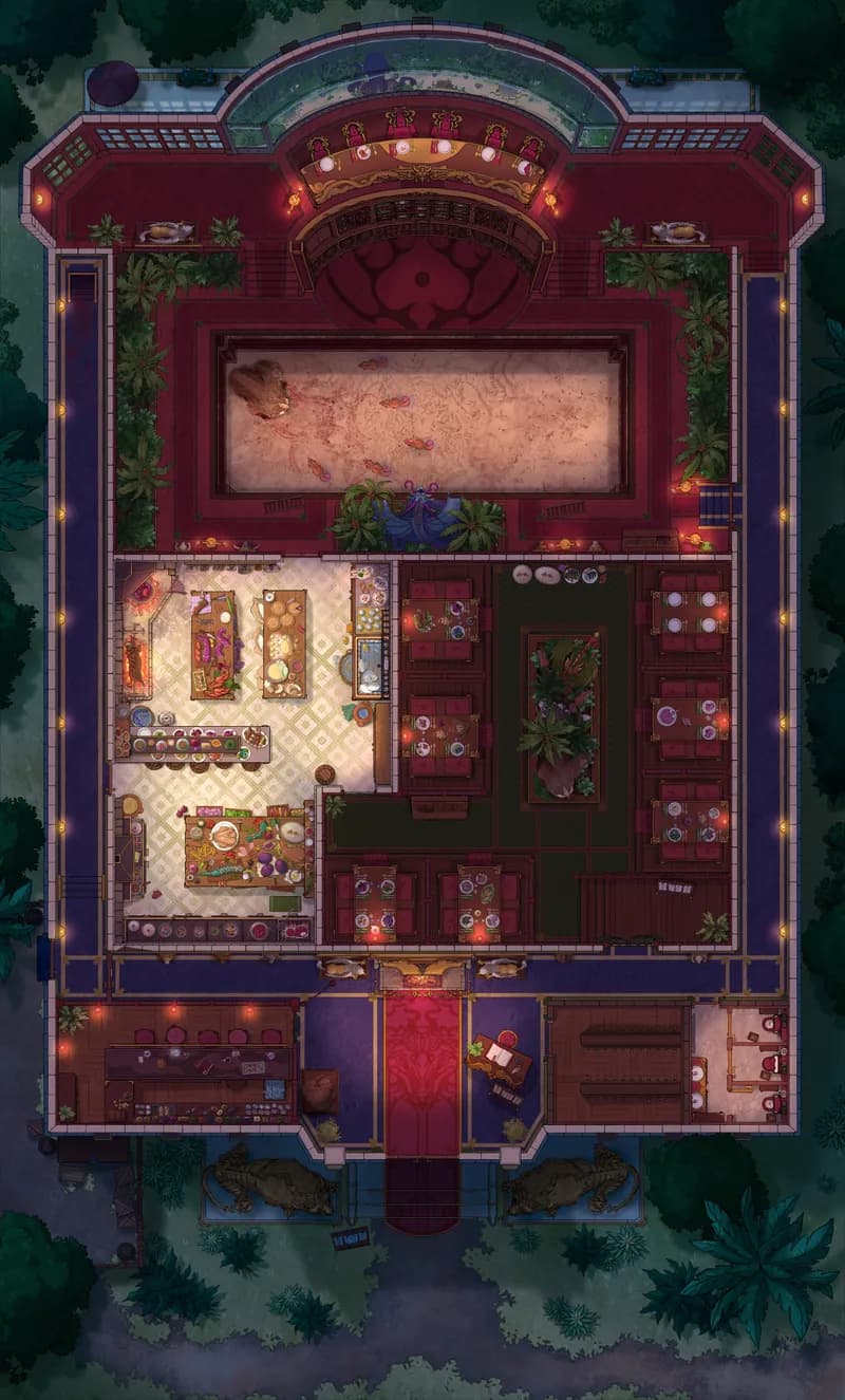 Monster Hunter Restaurant map, Fighting Pit 5 Night variant thumbnail