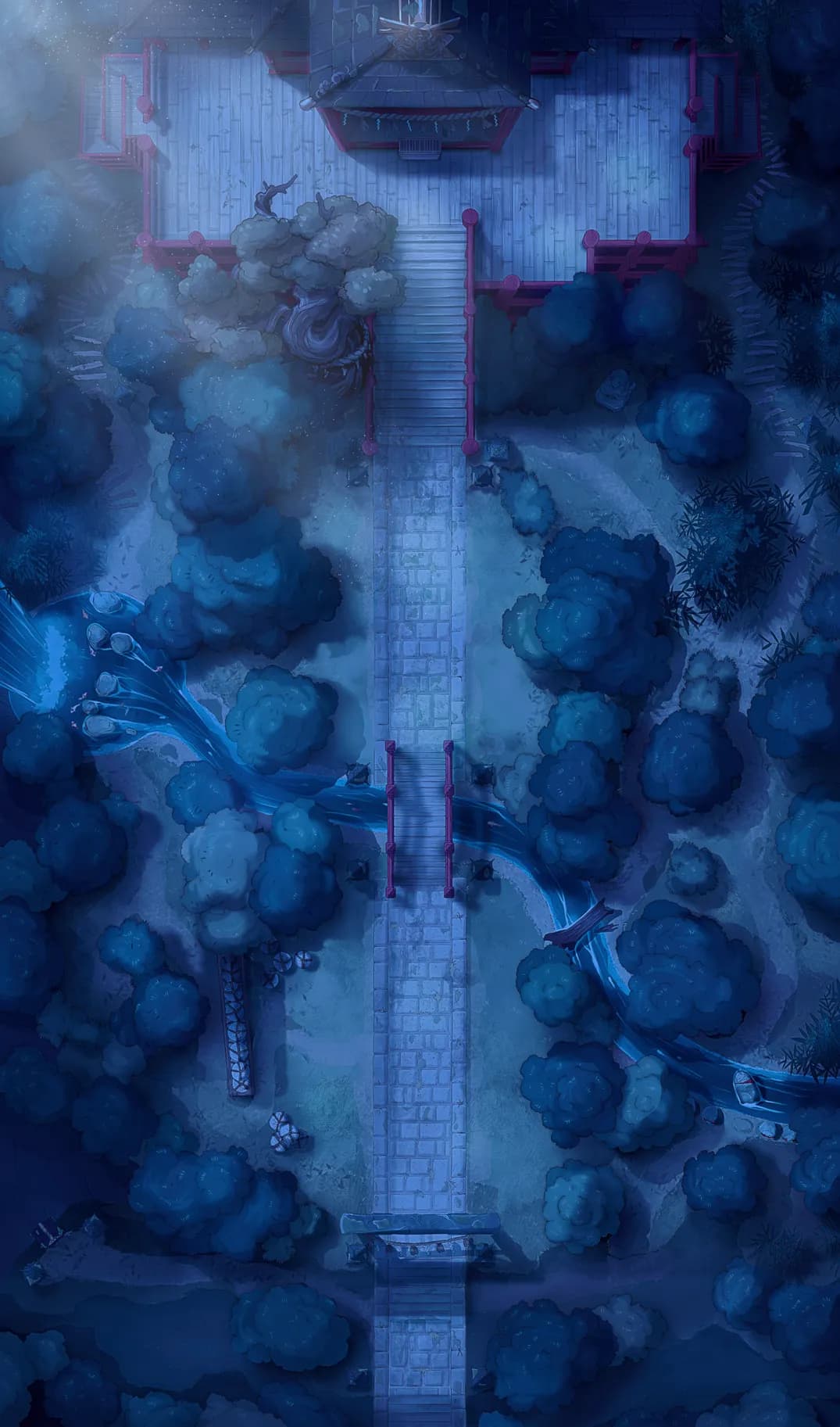Forest Shrine Festival map, Moonlight Night variant thumbnail