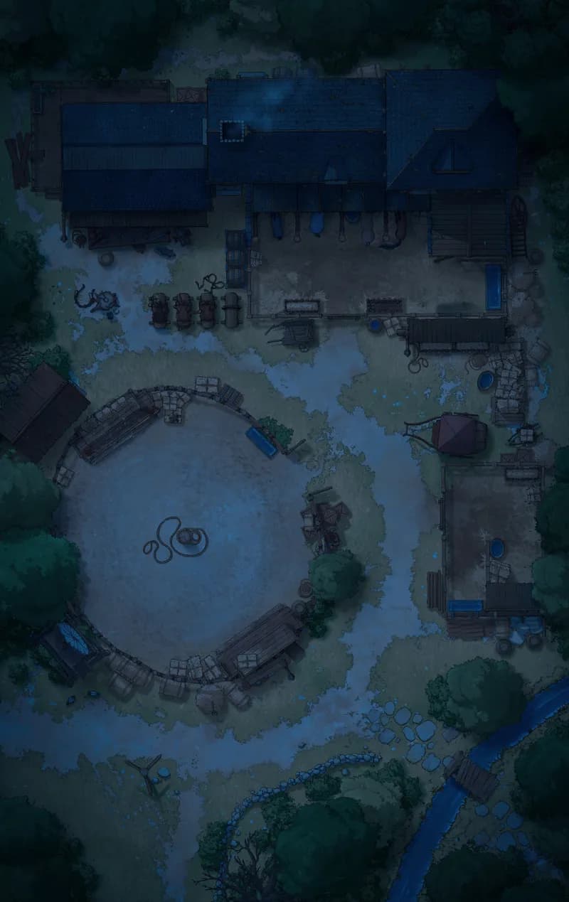Pastoral Village Stables map, Original Night variant thumbnail