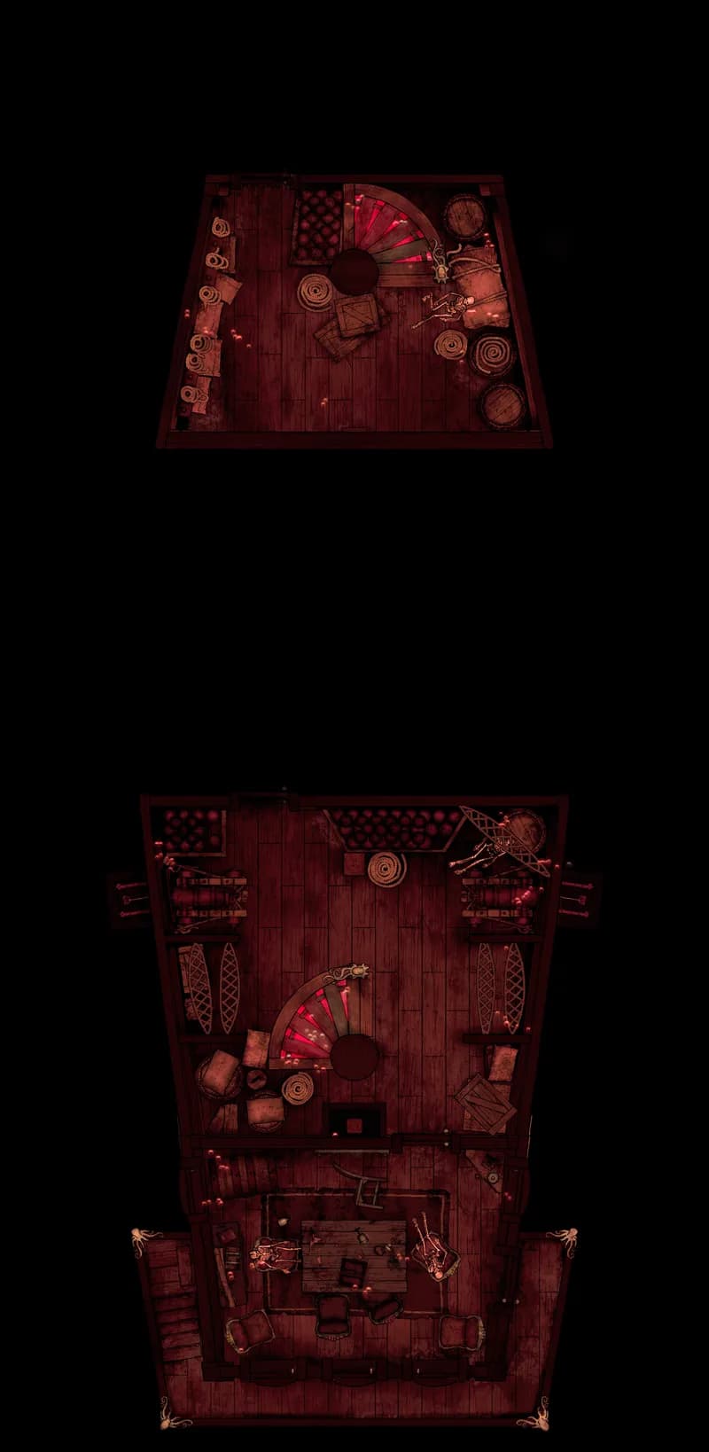 Haunted Ghost Ship Interior map, Demonic Rift Upper Deck variant thumbnail