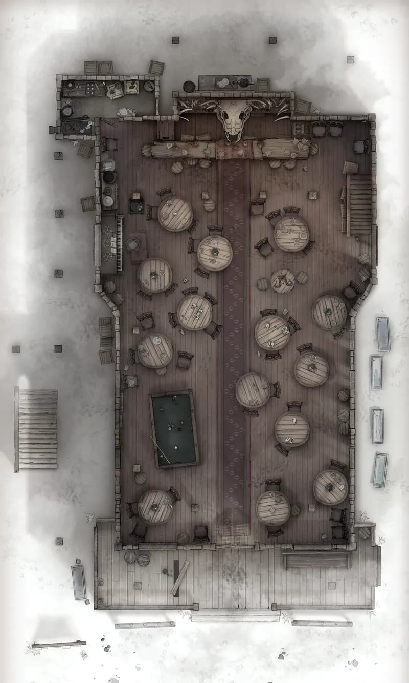 Wild West Saloon map, Ground Floor Murder variant thumbnail