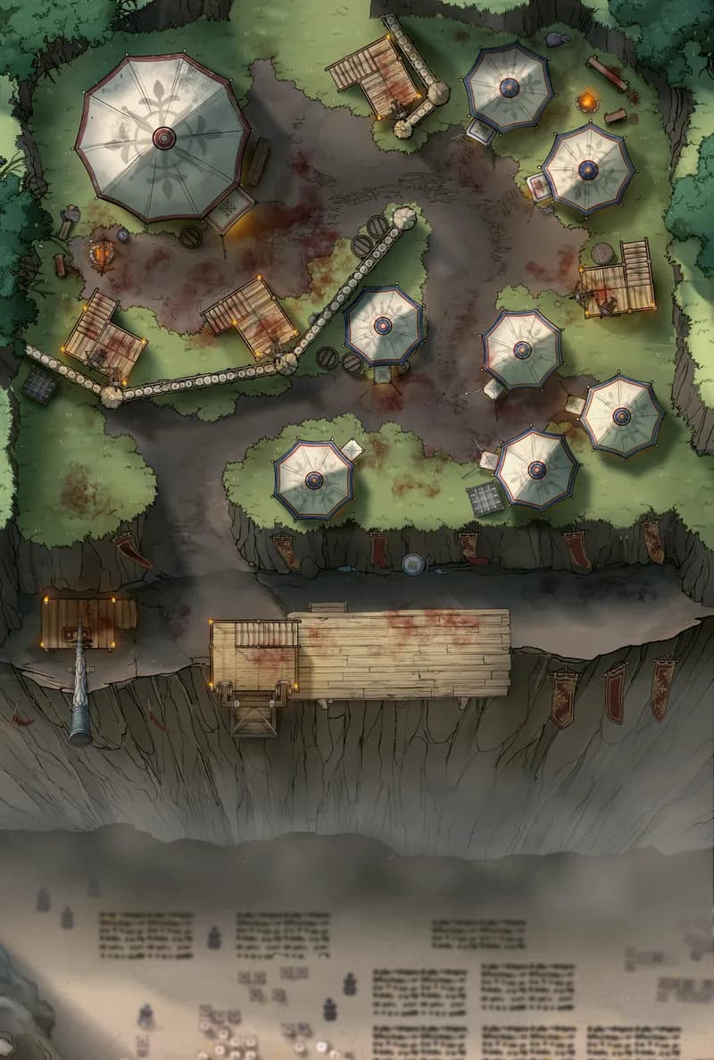 Clifftop Warcamp map, Ambush variant thumbnail