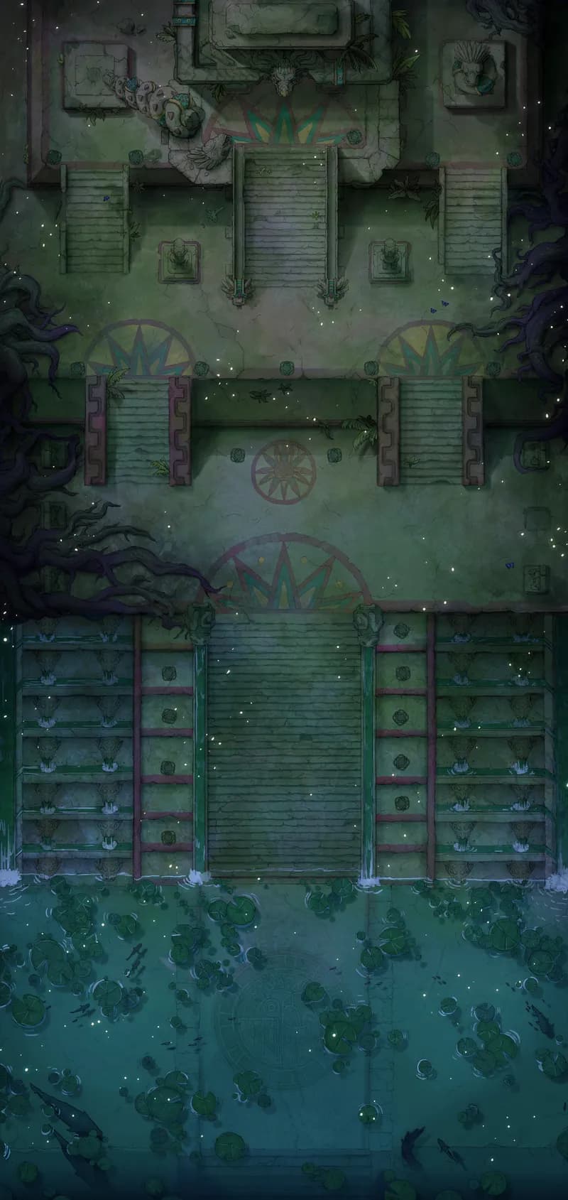 Temple of the Couatl Exterior map, Jungle Night variant thumbnail