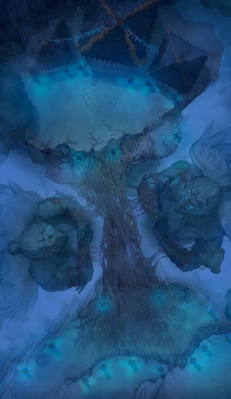 Mountain Monastery map, Ethereal Night variant thumbnail