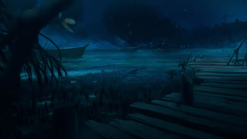 Mangrove Forest map, Caiman Lights Night variant