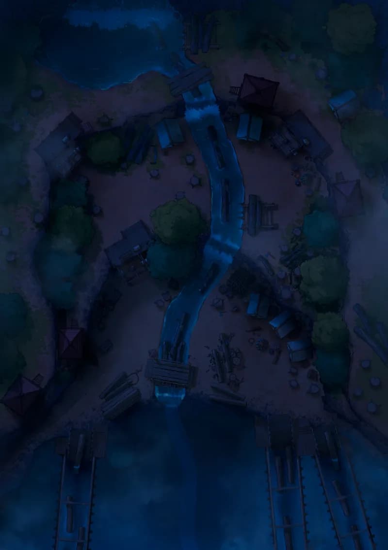Mountain Logging Camp map, Original Night variant thumbnail