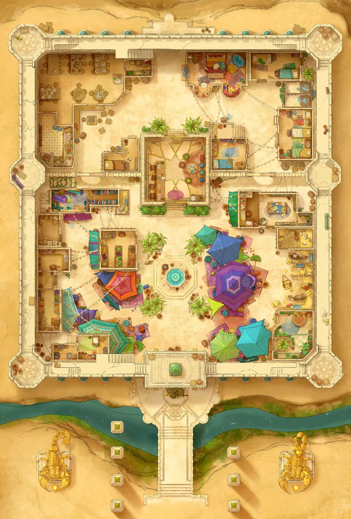 Desert Caravanserai map, River variant thumbnail