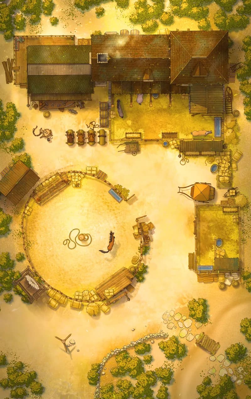 Pastoral Village Stables map, Desert variant thumbnail