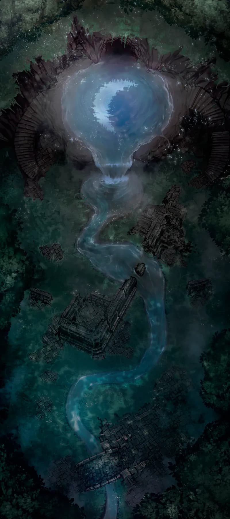 Green Dragon Lair map, Moonlight variant thumbnail