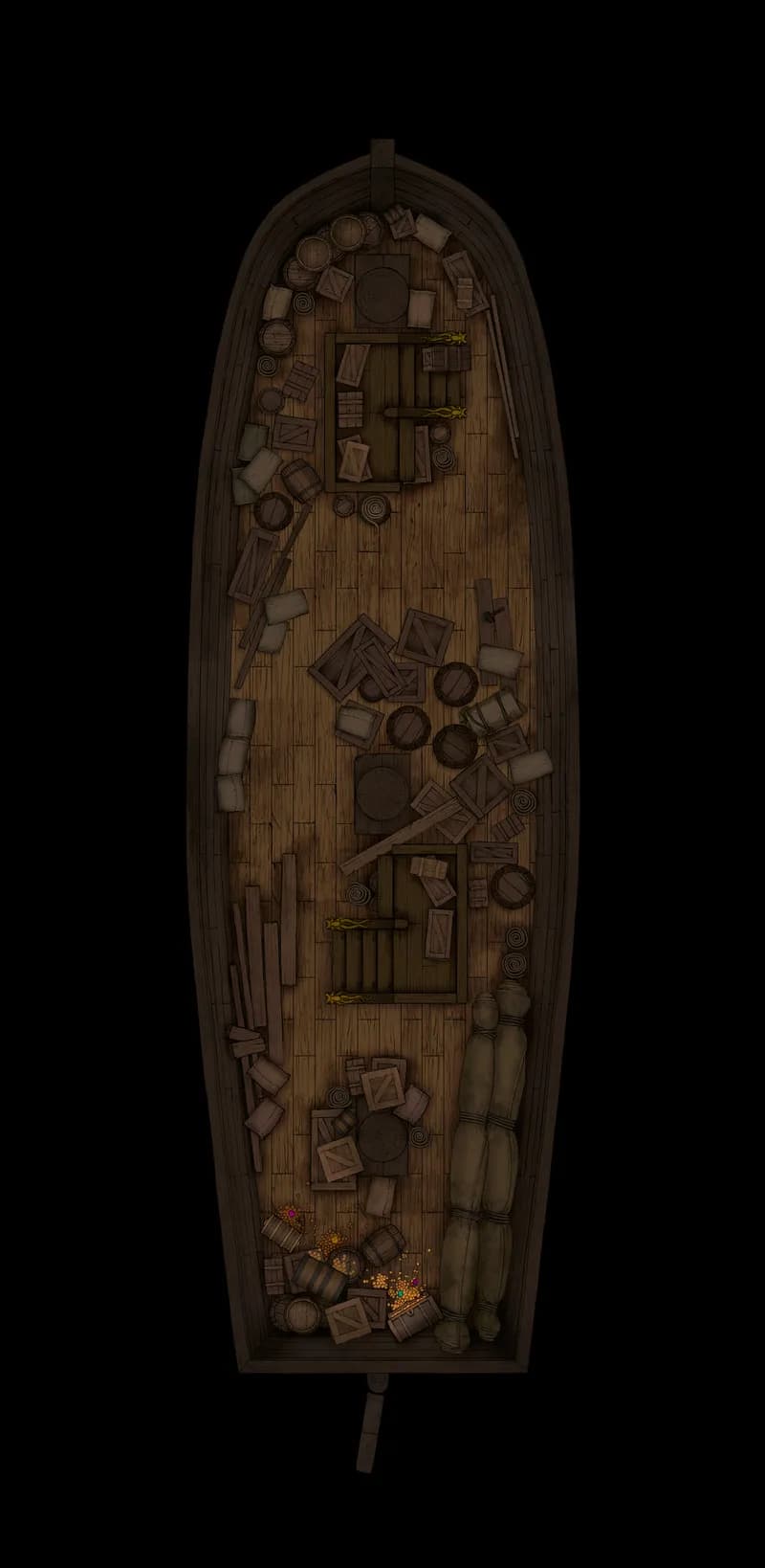 Haunted Ghost Ship Interior map, Undamaged Lower Deck Day variant thumbnail