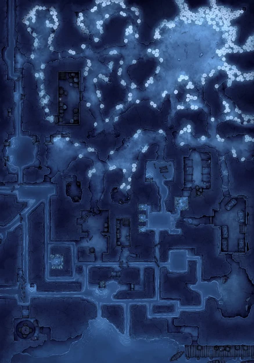 Cavern of the Venom Queen map, Dark Cave variant thumbnail