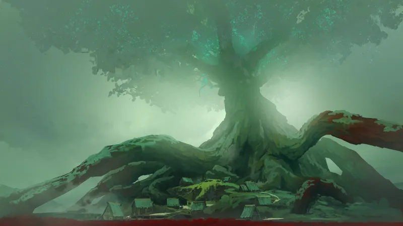 Yggdrasil Village map, Sea of Blood variant