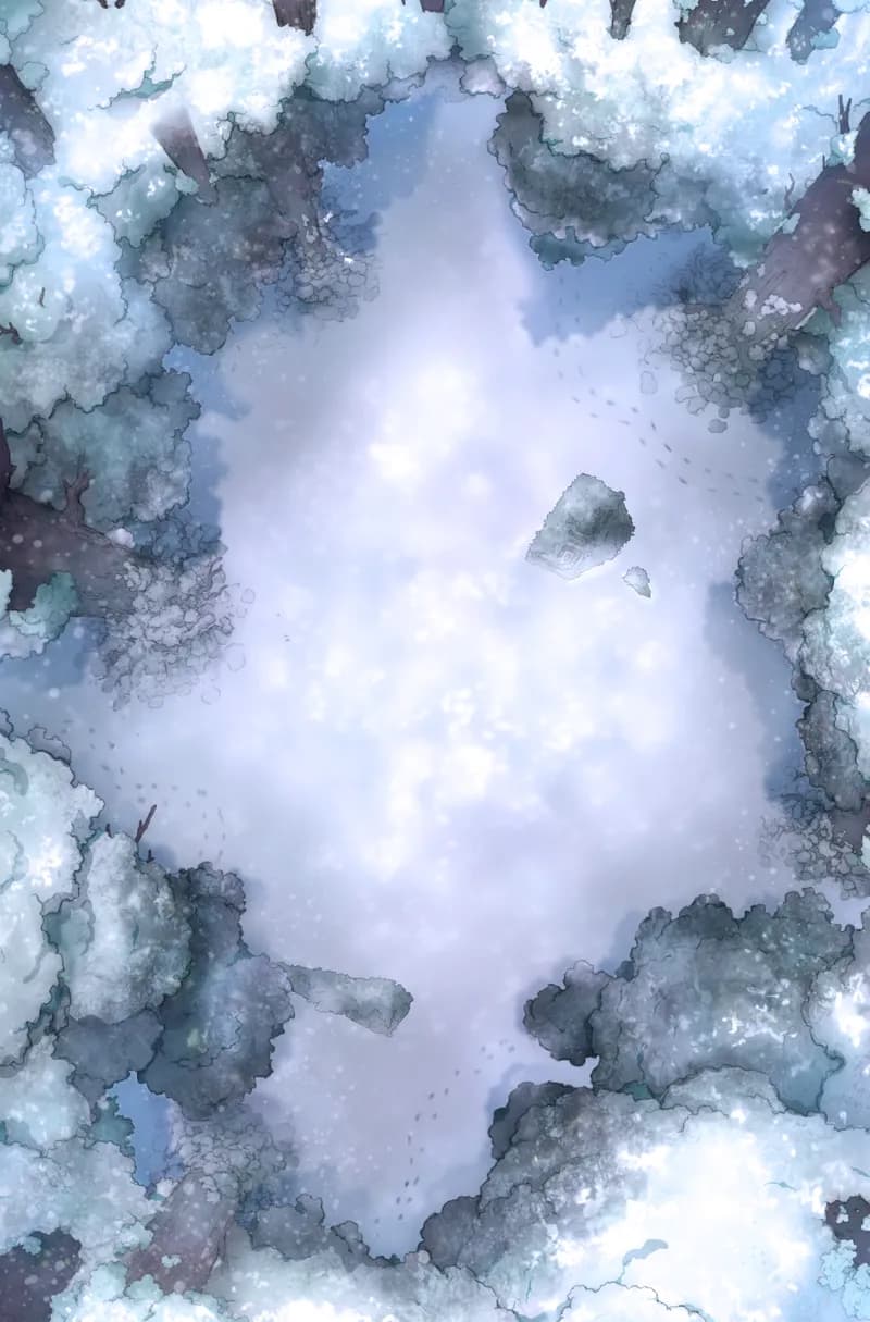 Overgrown Magic Forest map, Winter variant thumbnail