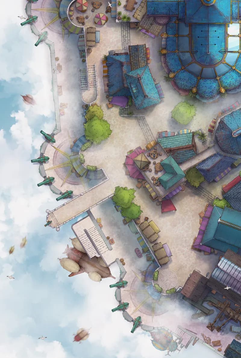 Beach Town map, Skytown Ships variant thumbnail