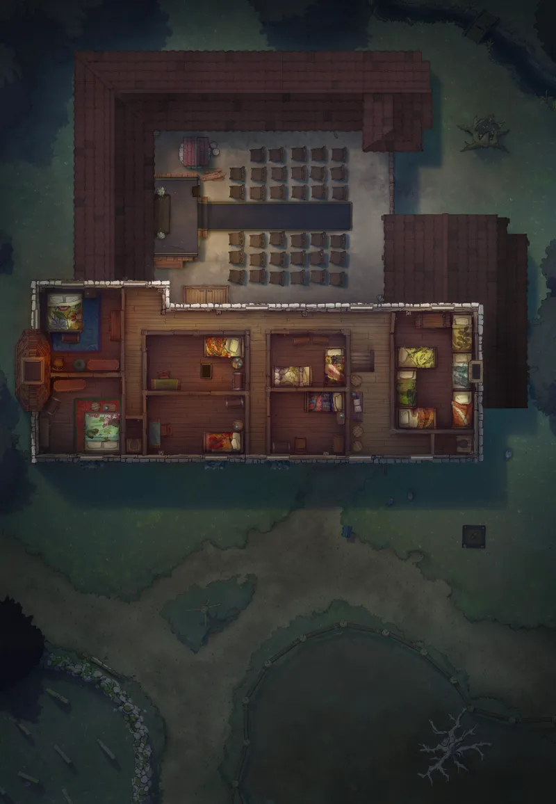 Ages of the Vale: Coaching House map, Upstairs Funeral variant thumbnail