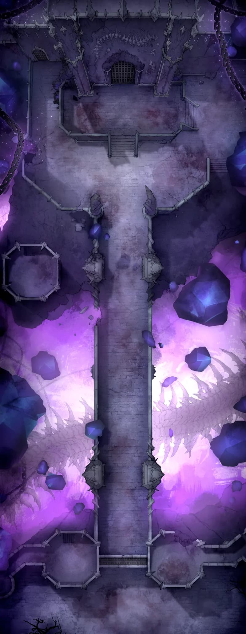 Shadowfell Fortress Bridge map, Original Aberration Off variant thumbnail